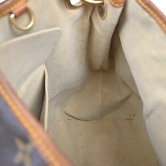 LOUIS VUITTON Galliera PM Shoulder Bag Monogram Leather Brown GD - Picture 9 of 16